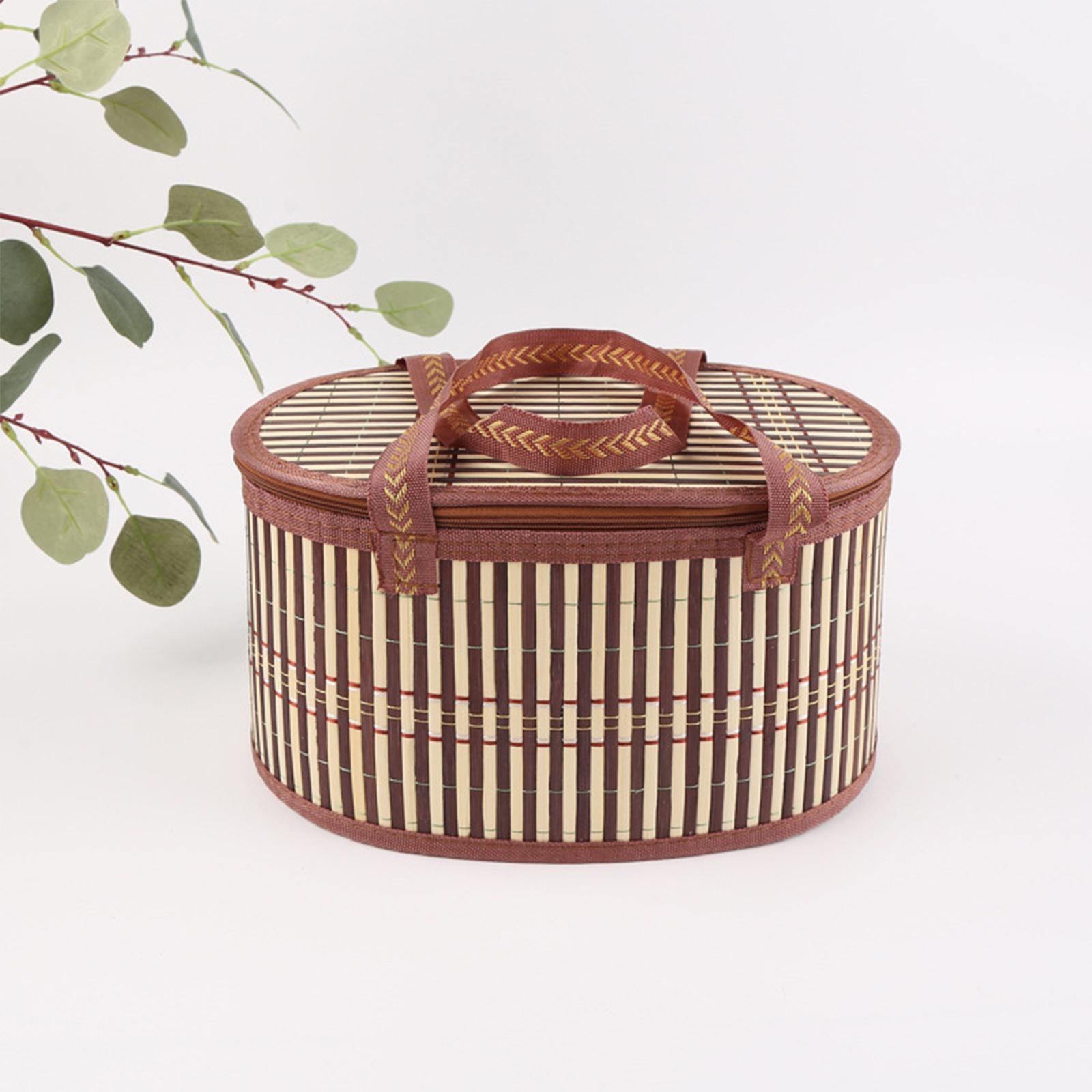 Snacks Food Gift Baskets - Keranjang Bambu Lipat, Wadah Makanan, Keranjang