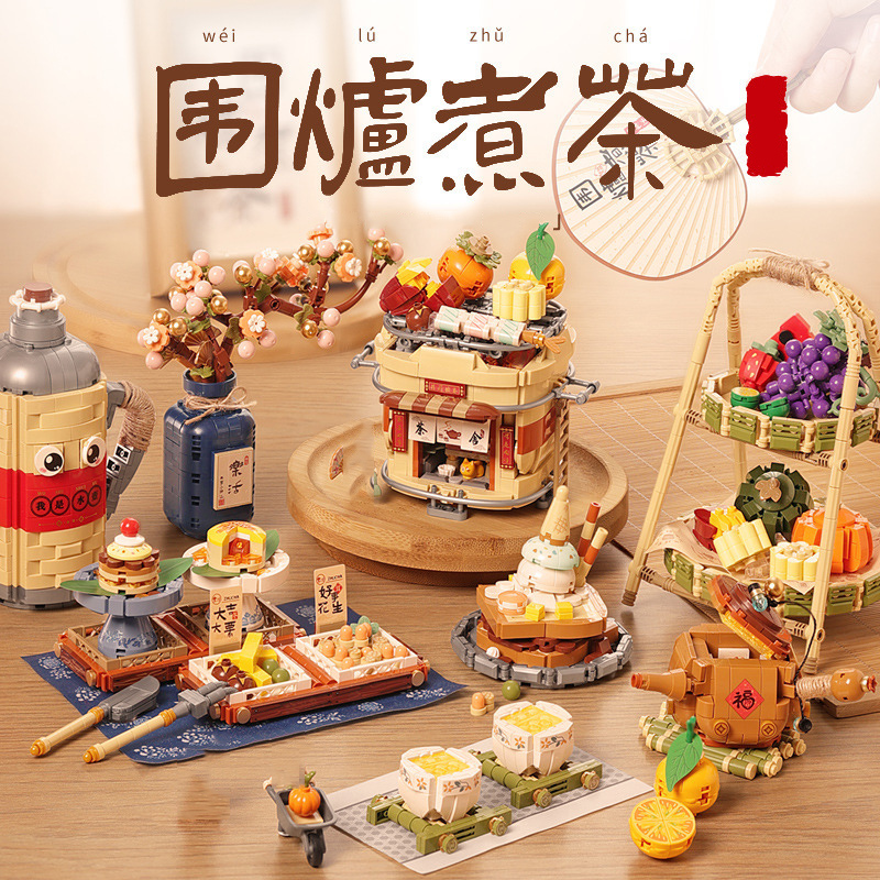 Food Snacks To Eat - Makanan Lezat Budaya Tiongkok Mini Blok