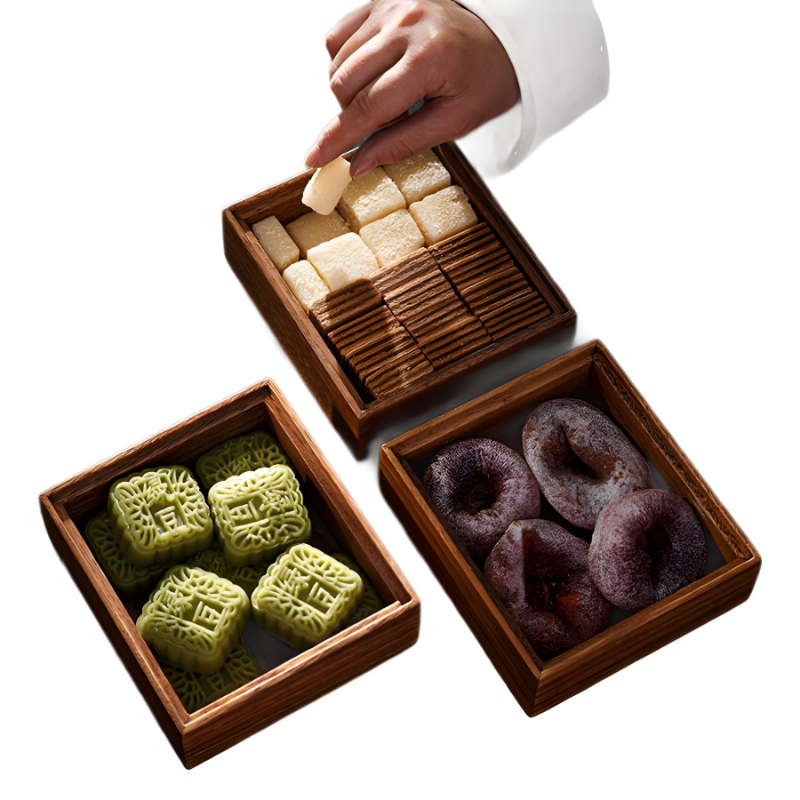 Snacks Food Gift Baskets - Kotak Makan Minimalis Gaya Jepang Bertingkat,