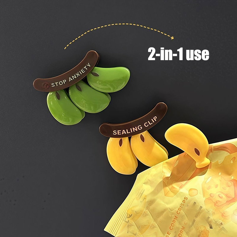 Food Snacks For 1 Year Old - Penjepit Kantong Magnet Kulkas Bentuk Pisang,