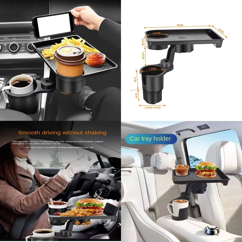 Food Drink Snacks - Pembatas Cangkir Mobil Multifungsi dengan Meja