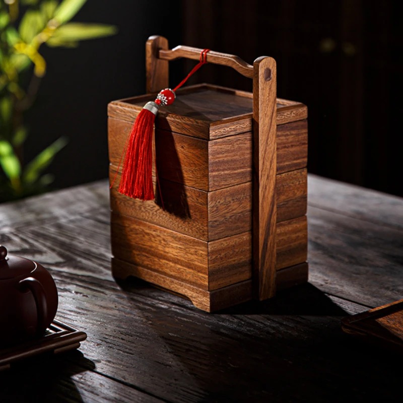 Snacks Food Gift Baskets - Kotak Makanan Minimalis Gaya Jepang Bertingkat,