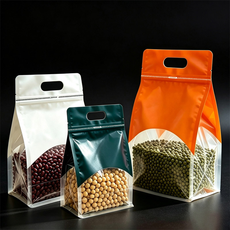 Logo Food Snack - 50Pcs Kantong Segel Transparan, Kantong Dapat