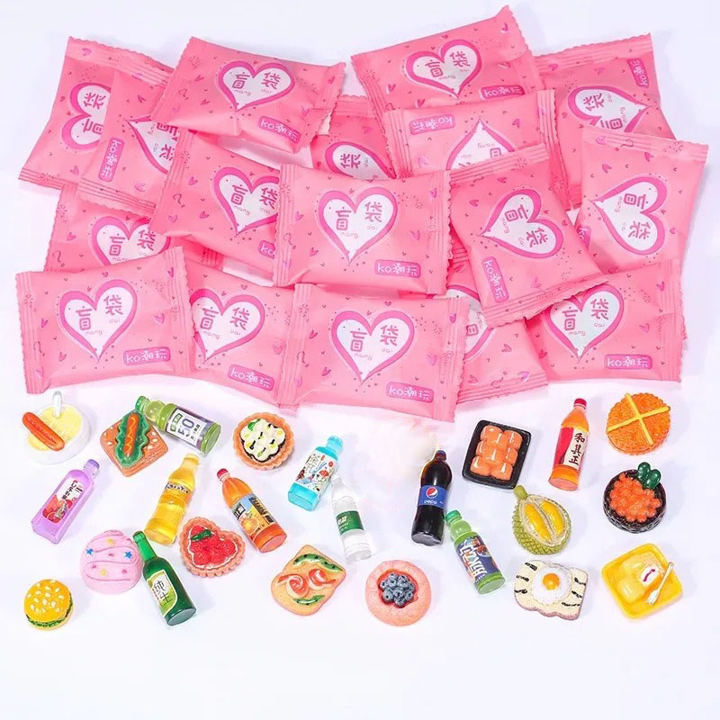 Food Drink Snacks - Tas Bergaya Acak Mainan Makanan Miniatur