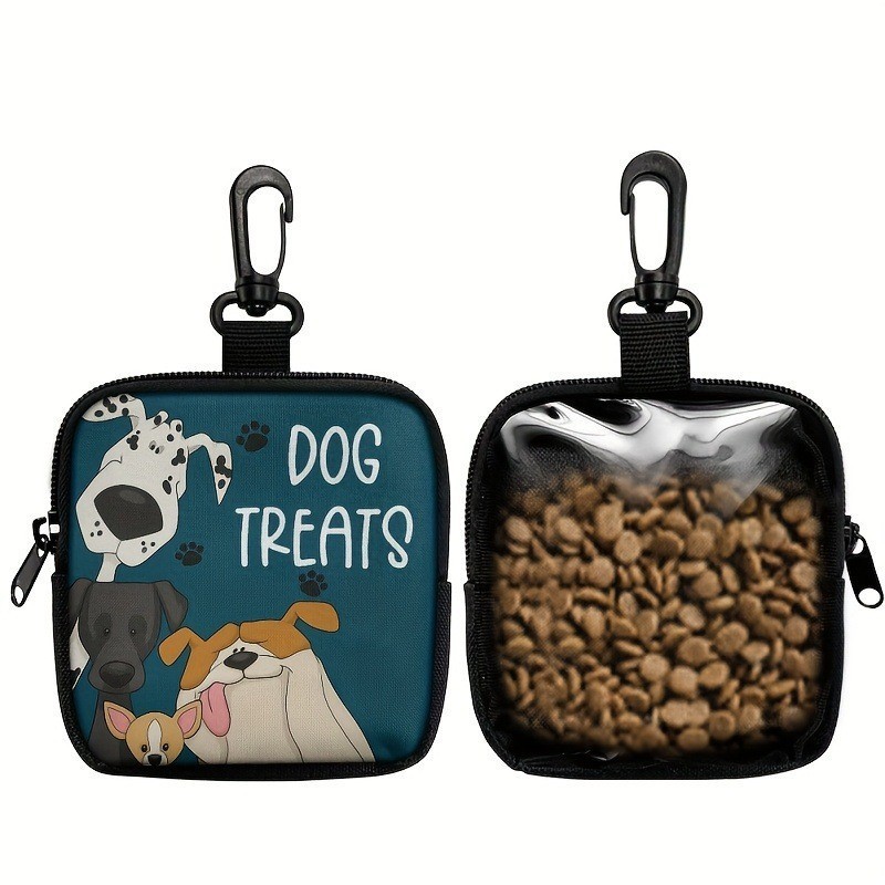 Food Snacks For Hiking - Tas Camilan Anjing Portabel dengan Resleting,