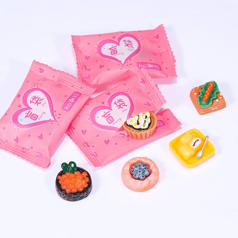 Food Drink Snacks - Mainan Miniatur Tas Bergaya Acak, Mainan