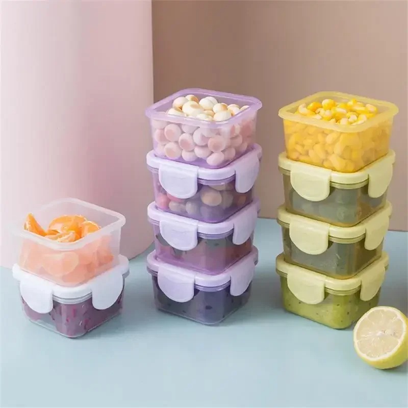 4Pcs Wadah Penyimpanan Makanan - Food Snacks For 1 Year Old ulasan dan harga