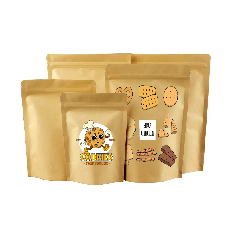 Kemasan Kantong Kertas Kraft C - Logo Food Snack ulasan dan harga