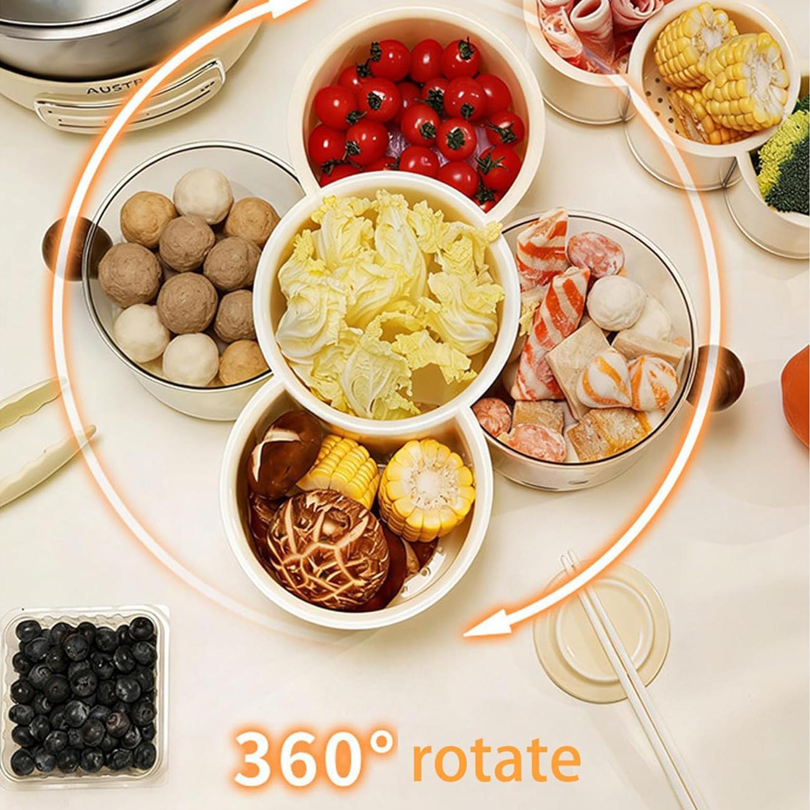 Wadah Penyimpanan Buah Putar 3 - Food Snacks In India ulasan dan harga