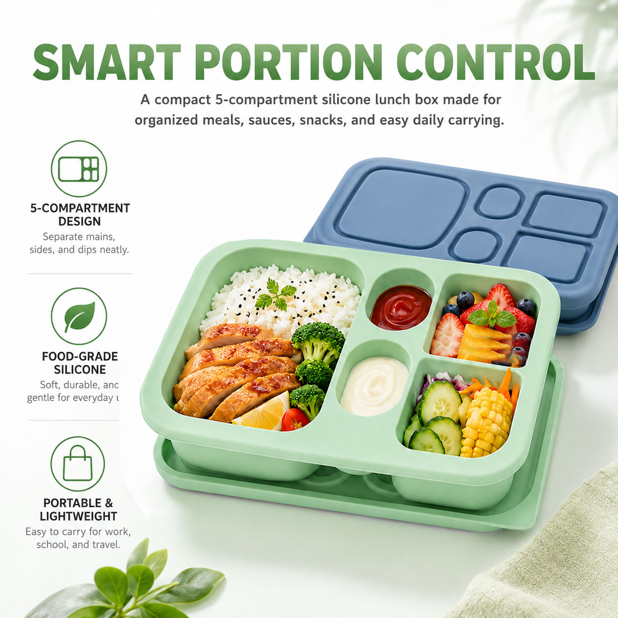 Kotak Makan Siang Bento Siliko - Food Snacks For 1 Year Old ulasan dan harga
