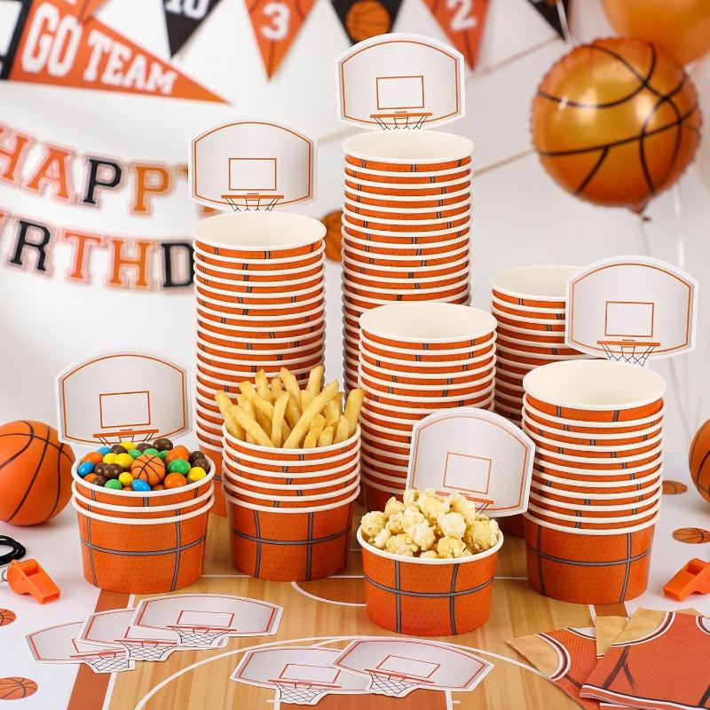 6 PCS Mangkuk Camilan Bola Bas - Food Snacks For Kids Party ulasan dan harga