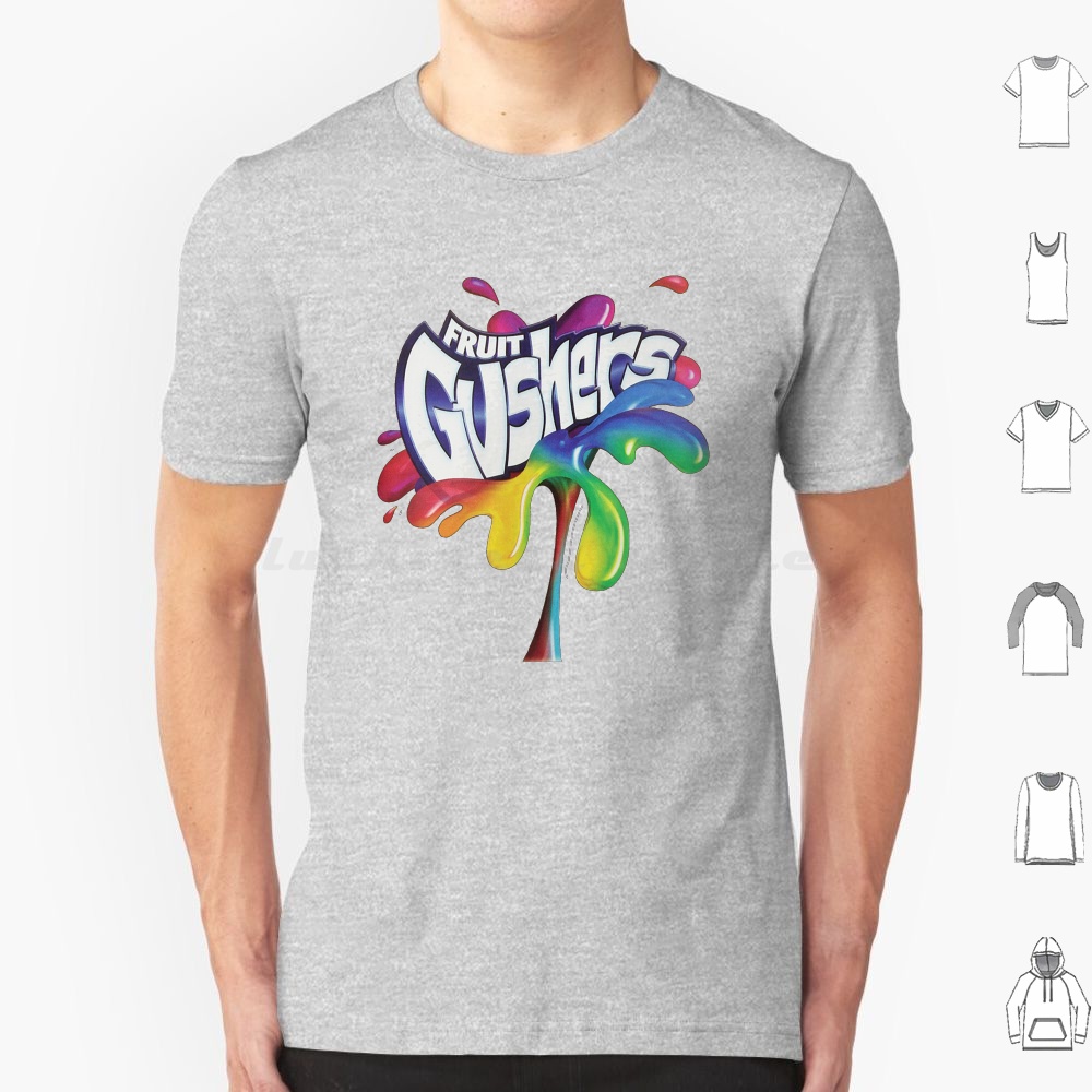 Kaus Logo Fruit Gushers 90S Ka - Logo Food Snack ulasan dan harga