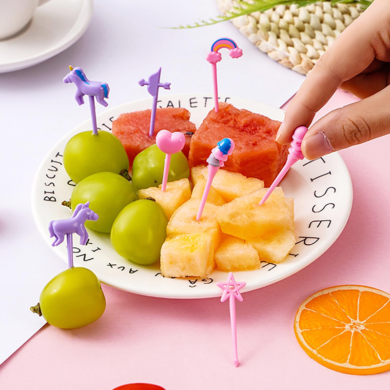 Garpu Buah untuk Anak-anak Pla - Food Snacks For Kids Party ulasan dan harga
