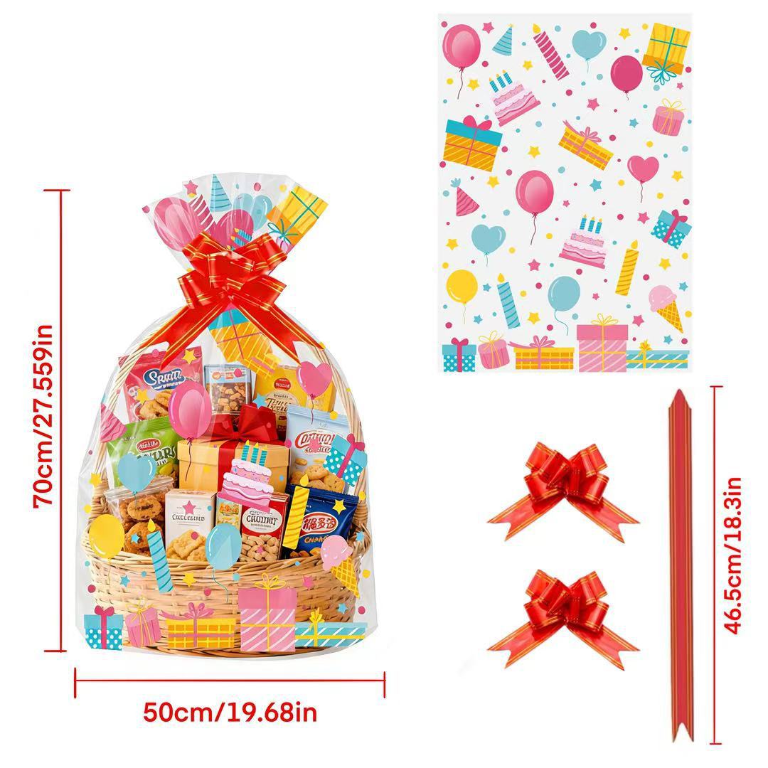 20pcs Tas Keranjang Hadiah OPP - Snacks Food Hamper Basket ulasan dan harga