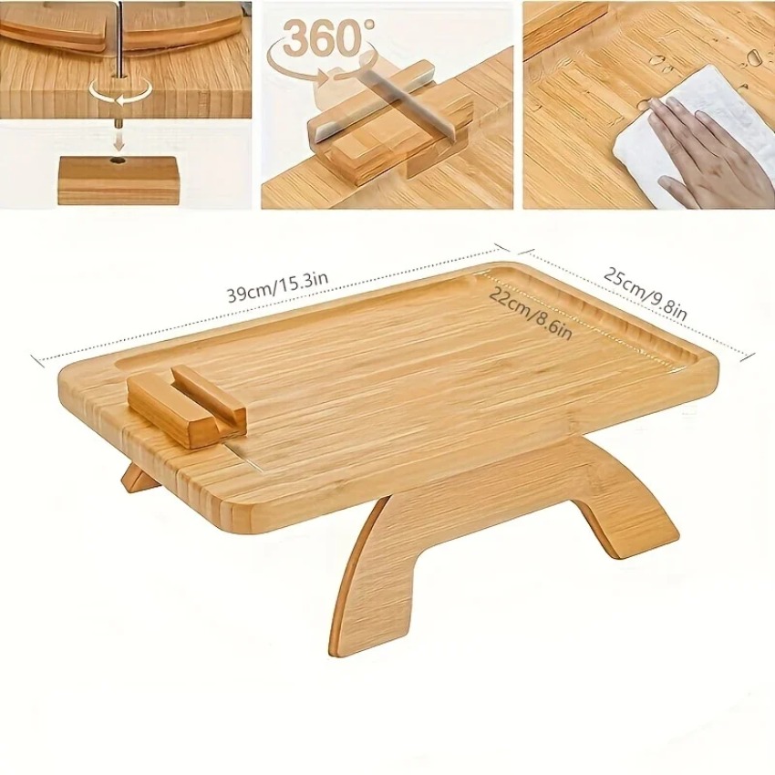 Nampan Lipat Kayu untuk Sofa d - Food Snacks To Eat ulasan dan harga
