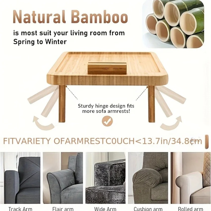 Nampan Lipat Kayu untuk Sofa d - Food Snacks To Eat ulasan dan harga