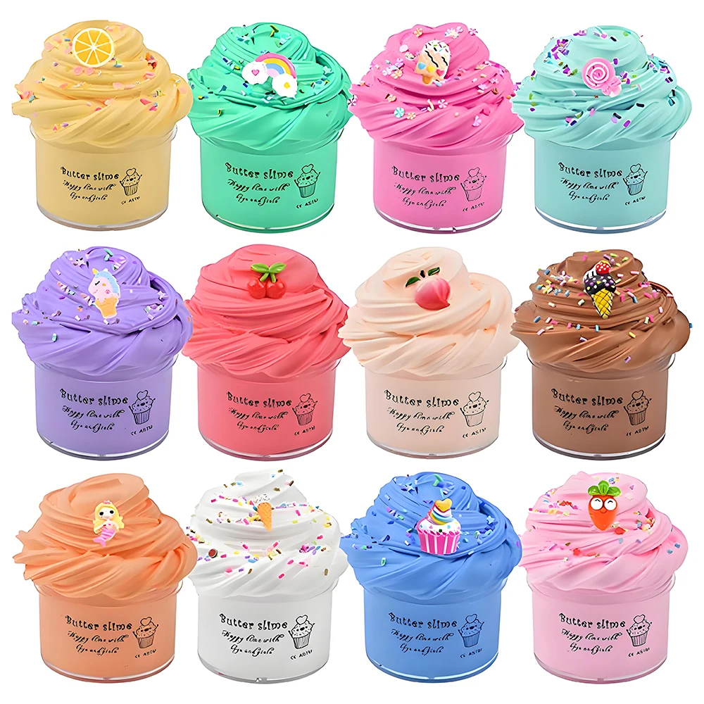 12 buah set slime mentega, had - Food Snacks To Eat ulasan dan harga