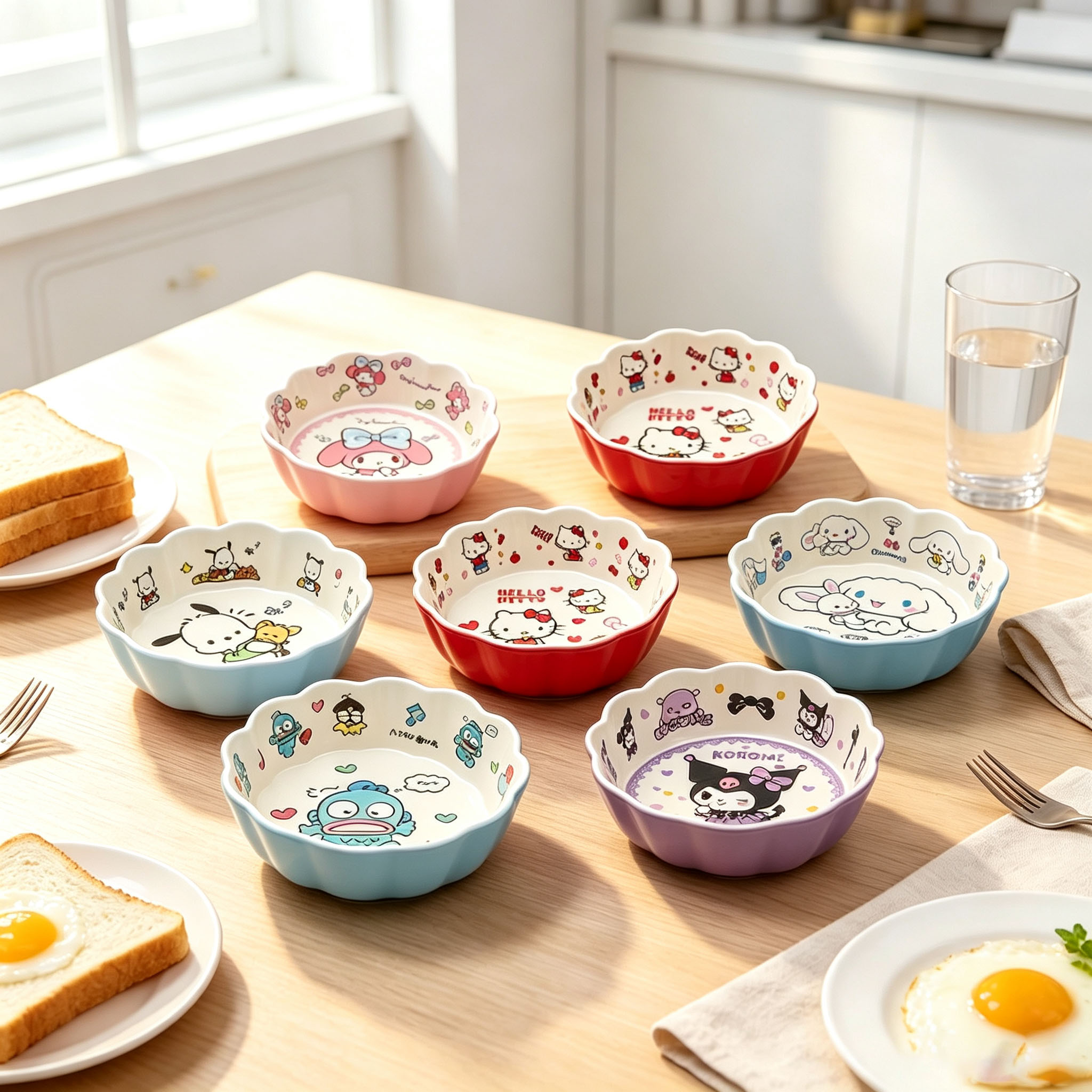 Mangkuk Renda Kawaii, Mangkuk  - Food Snacks To Eat ulasan dan harga