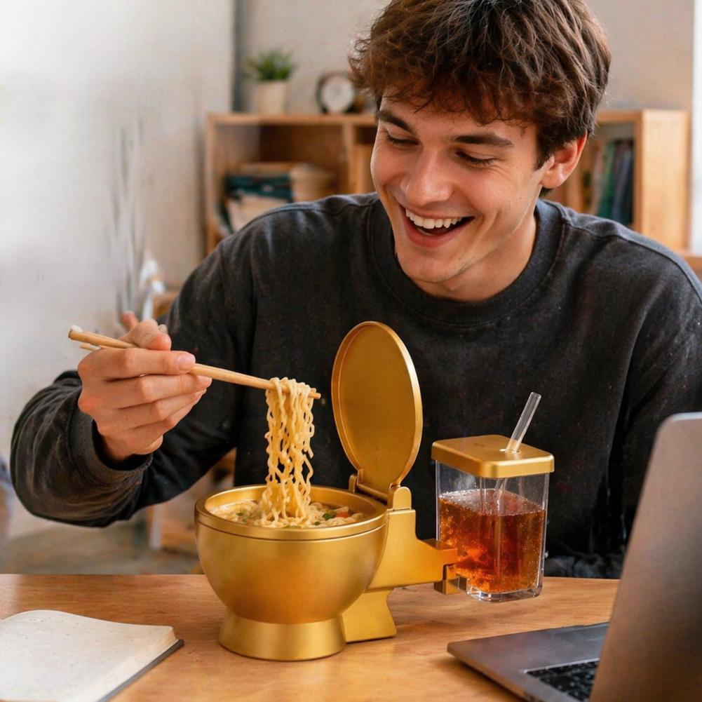 Set Mangkuk Ramen Bentuk Toile - Food Drink Snacks ulasan dan harga