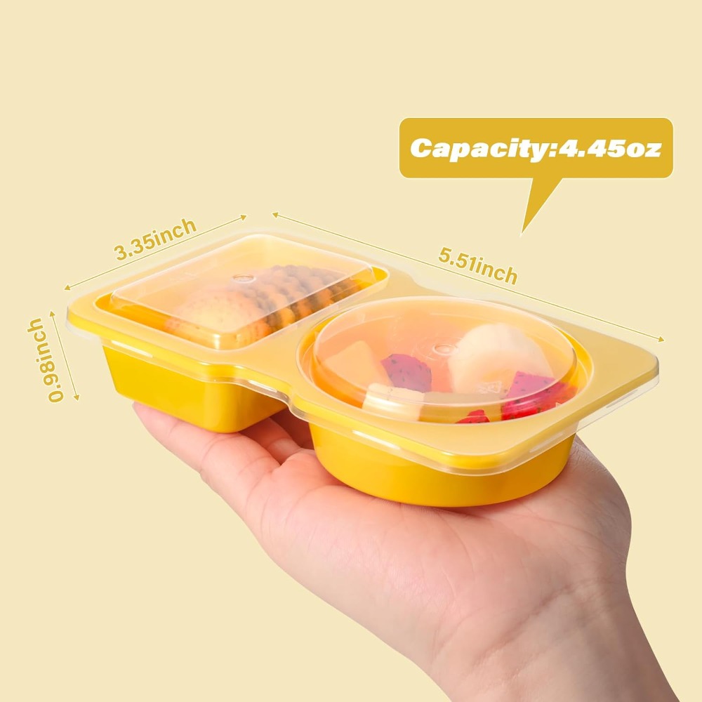 2 Kompartemen Wadah Plastik Se - Food Snacks For Kids Party ulasan dan harga