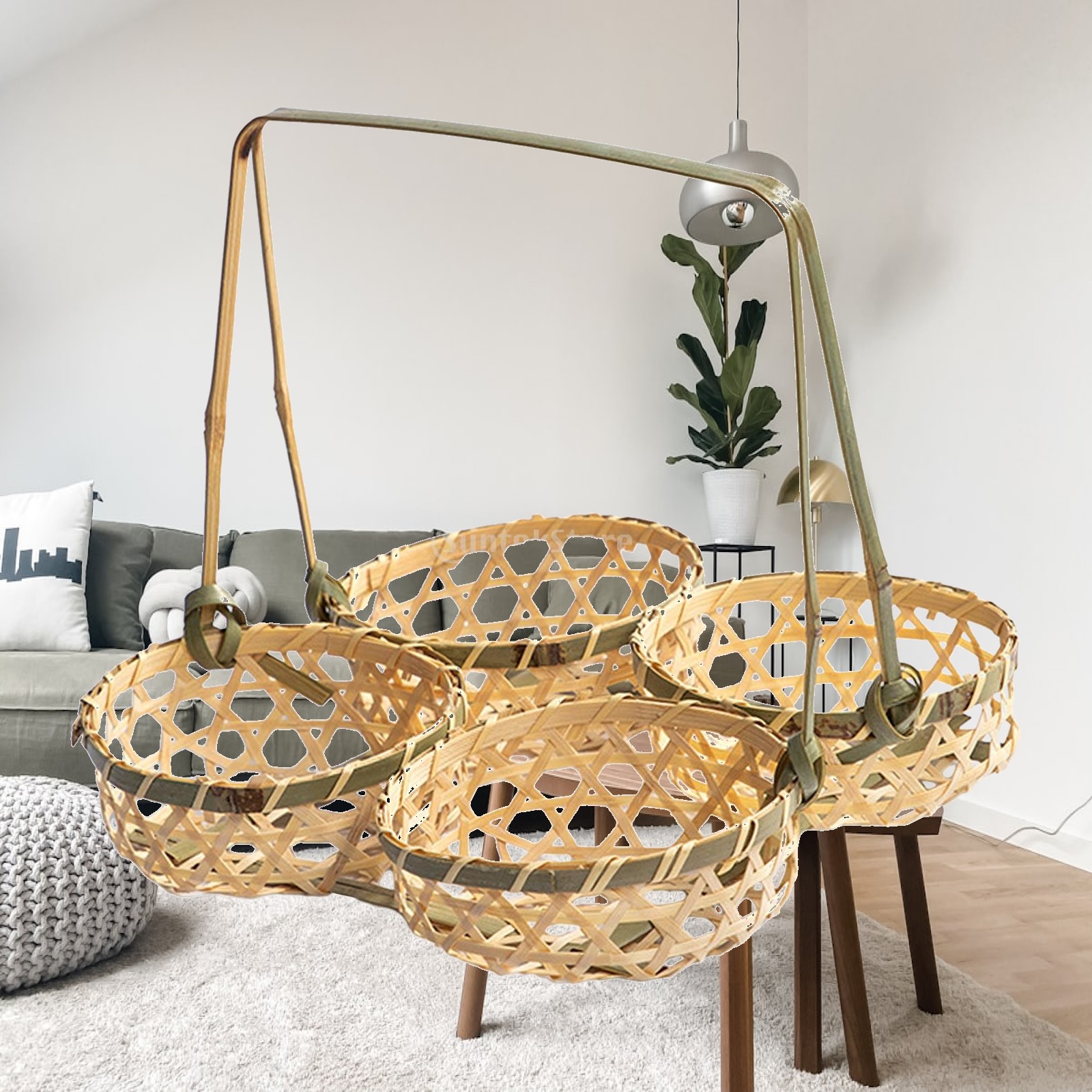Keranjang Piknik Anyaman Bambu - Snacks Food Gift Baskets ulasan dan harga