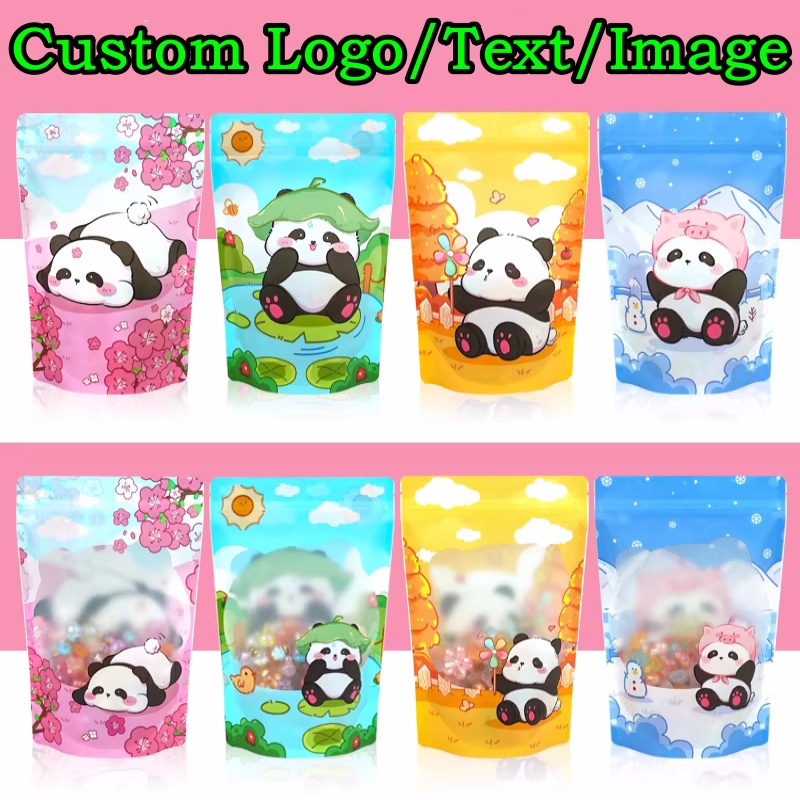 100PCS Kantong Aluminium Foil  - Logo Food Snack ulasan dan harga