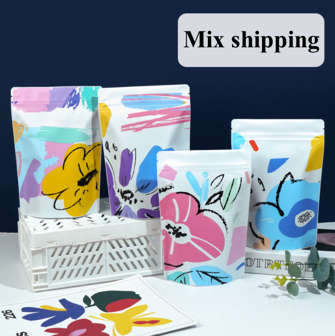 100PCS Kantong Aluminium Foil  - Logo Food Snack ulasan dan harga